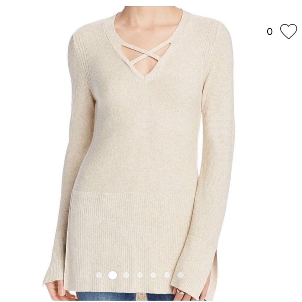 FREE PEOPLE Criss Cross Tunic Sweater
